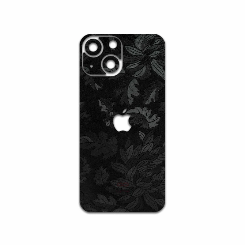 برچسب پوششی ماهوت مدل Black-Wildflower مناسب برای گوشی موبایل اپل iPhone 13 Mini