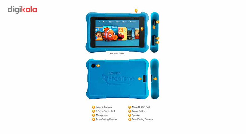تبلت کودک آمازون مدل Fire HD 8 Kids Edition با ظرفیت 32 گیگابایت