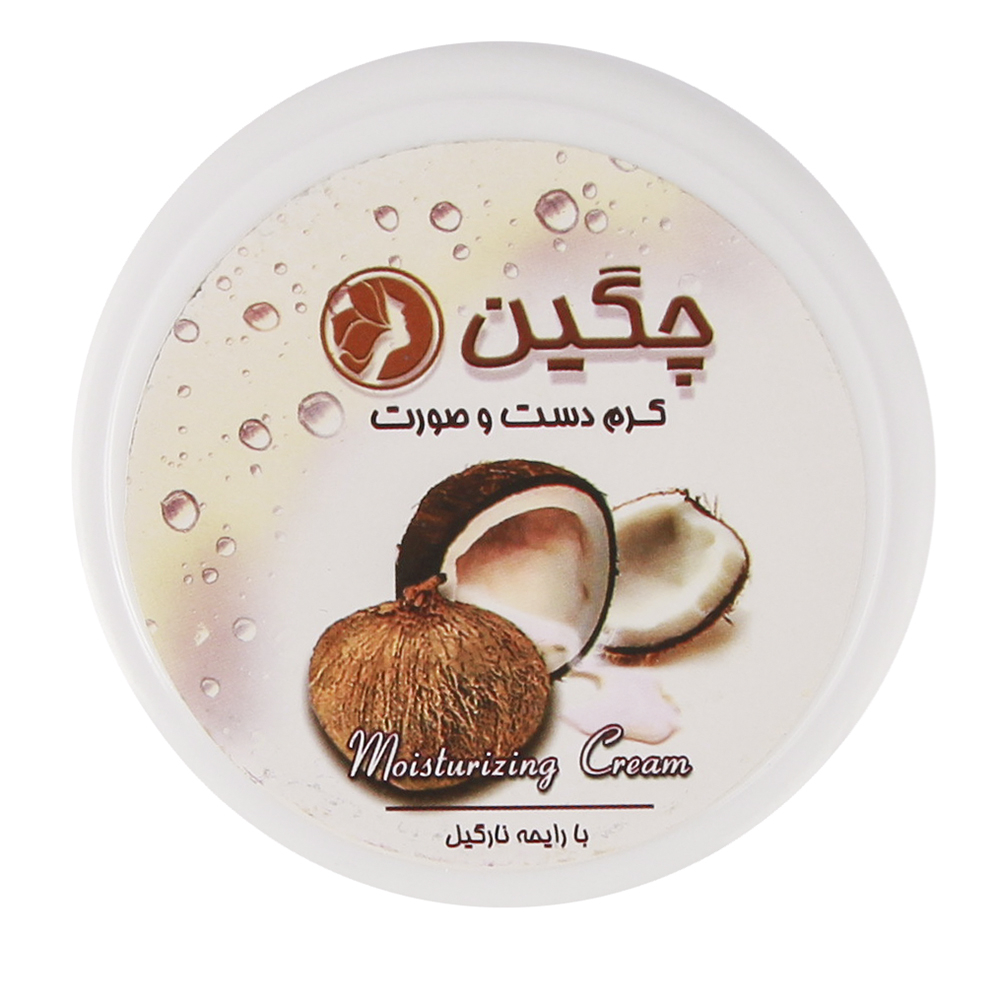 کرم مرطوب کننده چگین مدل نارگیل حجم 100 میلی لیتر