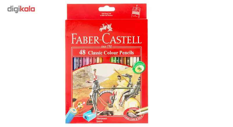 مداد رنگی 48 رنگ فابر کاستل مدل کلاسیک