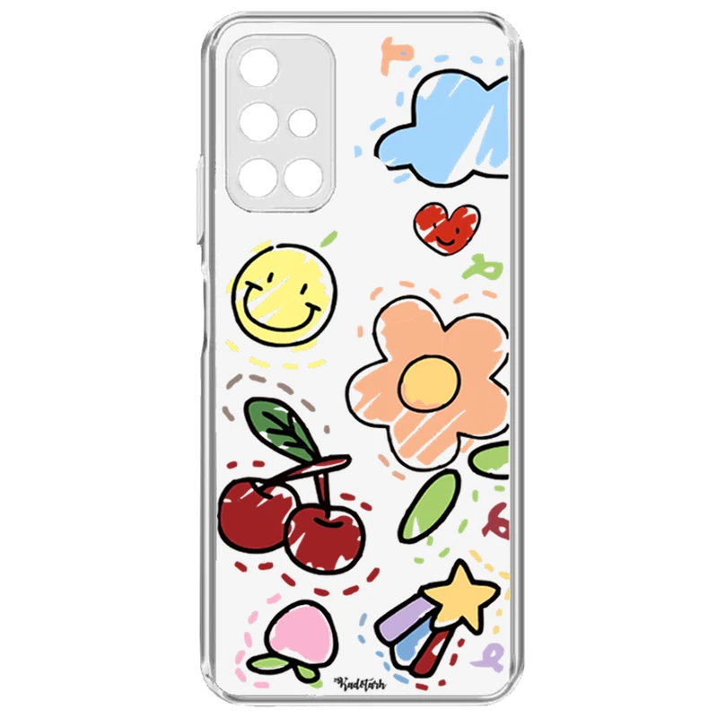 کاور طرح Funny Stickers مناسب برای گوشی موبایل سامسونگ  Galaxy A71