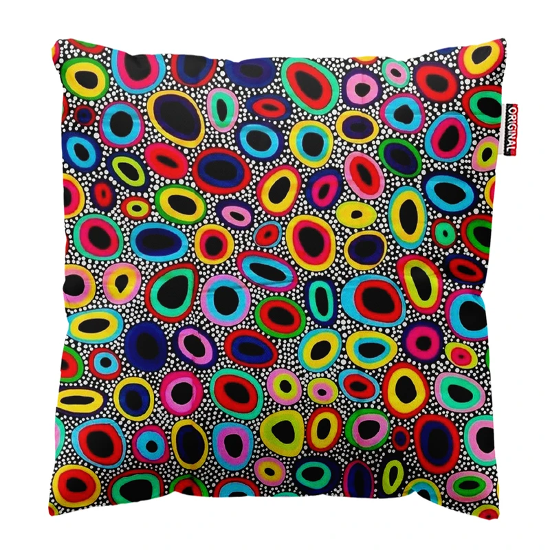 کوسن پاد آفرین طرح رنگی کد 3481 سایز 30*30 سانتی متر