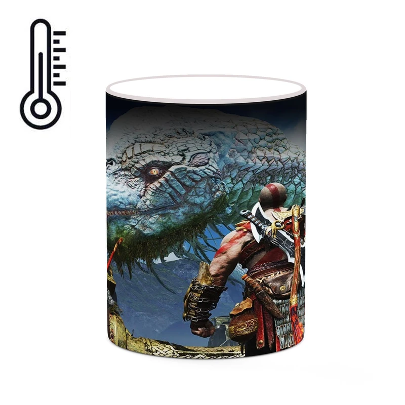 ماگ حرارتی کاکتی طرح گاد آف وار God Of War مدل mgh40609