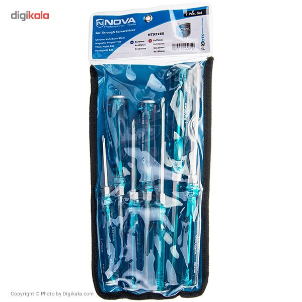 مجموعه 7 عددی پیچ گوشتی نووا مدل NTS 2160