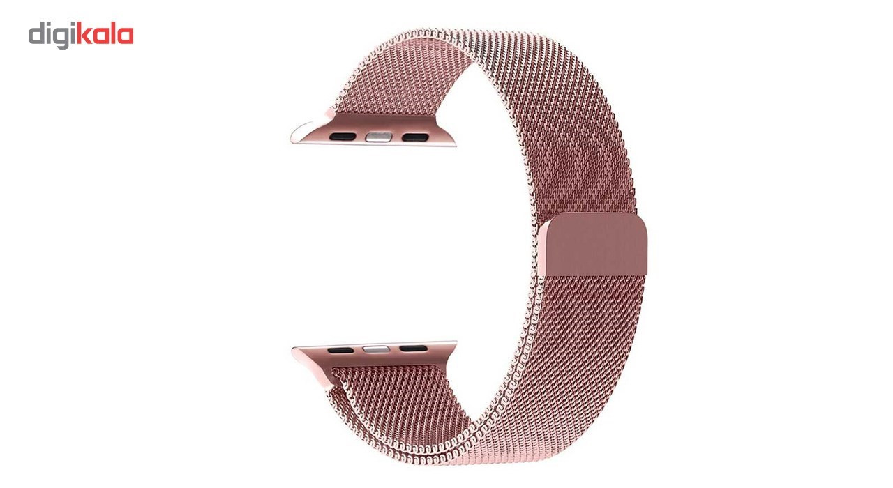 بند فلزی مدل Milanese مناسب برای اپل واچ 38 میلی متری به همراه کابل لایتنینگ ایکس او مدل S3