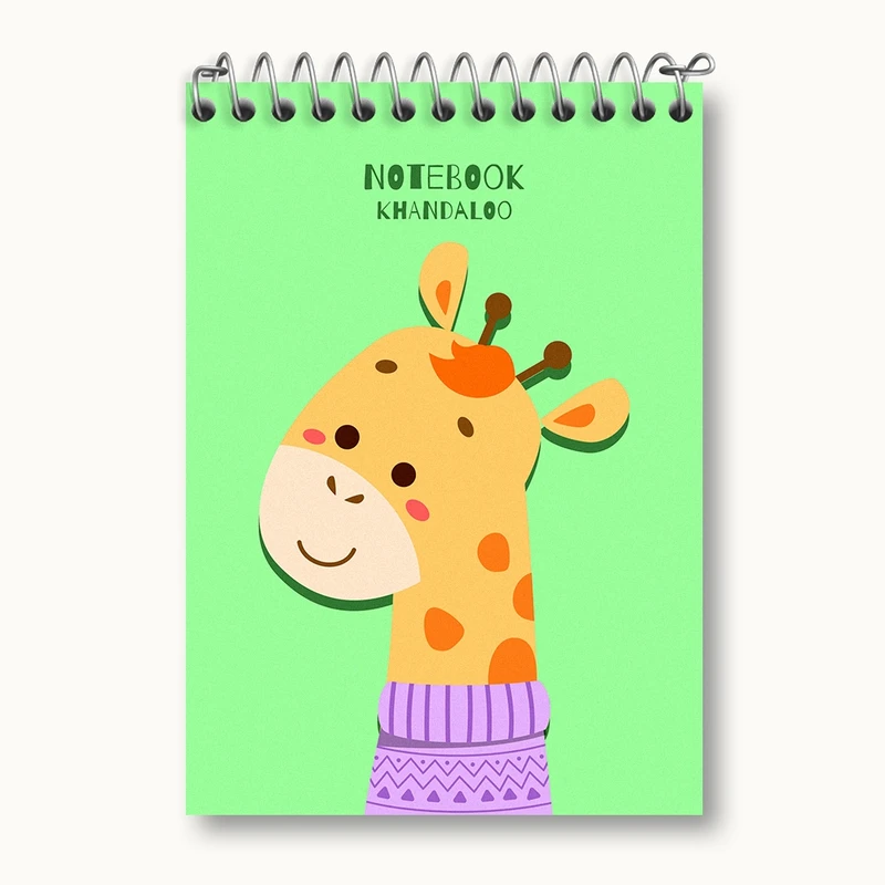 دفتر یادداشت 50 برگ خندالو مدل زرافه بامزه  کد N1094