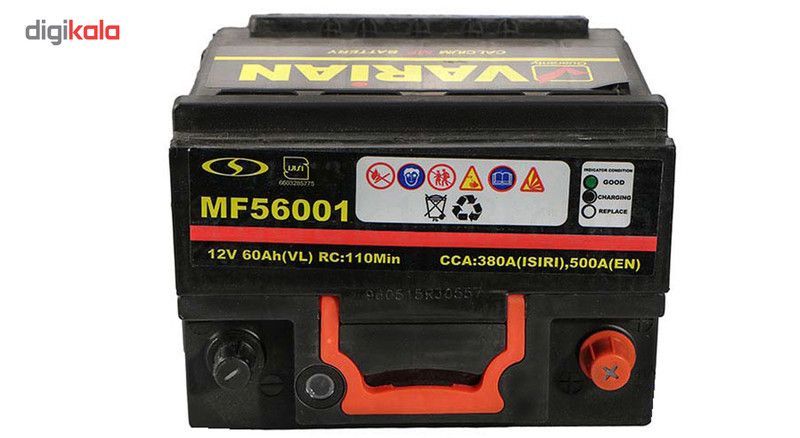 باتری اتمی خودرو مدل MF56001 واریان 60 آمپر