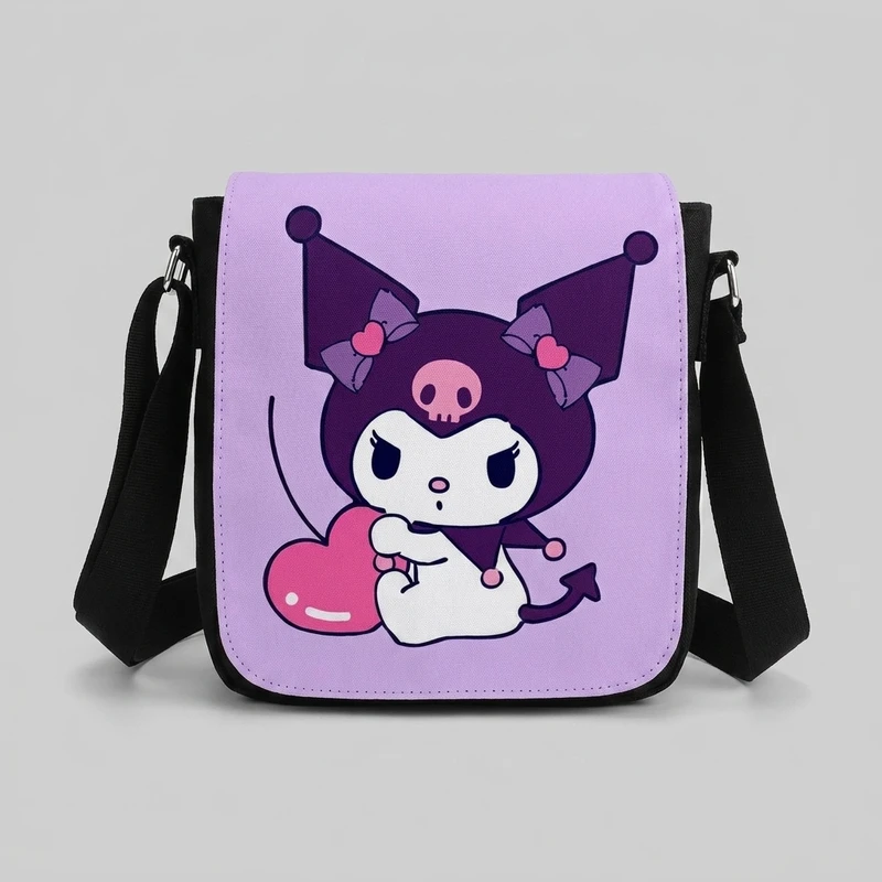 کیف رودوشی دخترانه مدل kuromi کد 485