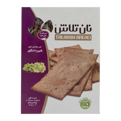 نان سوخاری حاوی شیره انگور تلاش مقدار 400 گرم
