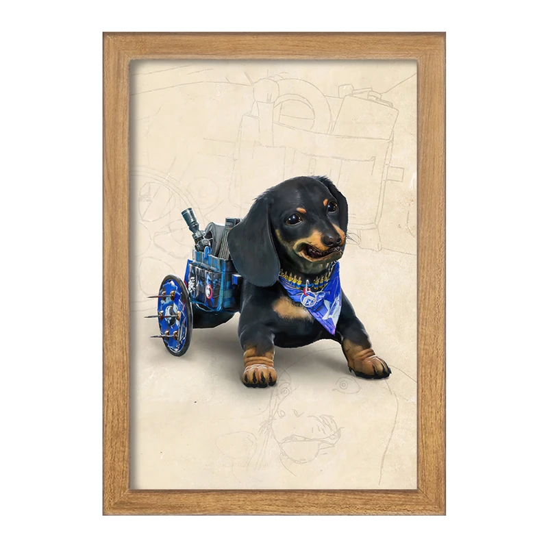 تابلو خندالو مدل سگ فار شیش فارکرای کد 30688