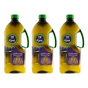 روغن سرخ هسته انگور بدون بو هفده یزد - 1720 میلی لیتر بسته 3 عددی