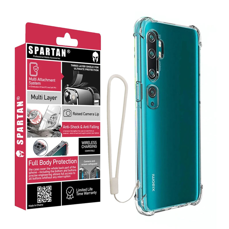 کاور اسپارتان مدل Airbag Strap مناسب برای گوشی موبایل شیائومی Mi Note 10 Pro به همراه بند