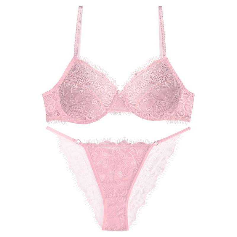 ست شورت و سوتین زنانه نوشه پوش کد 54007 رنگ صورتی