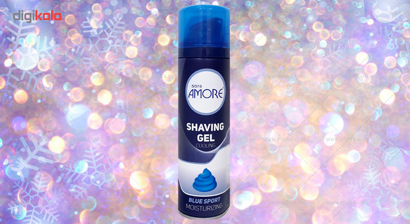 ژل اصلاح مردانه سورا آمور مدل Blue Sport حجم 200 میلی لیتر