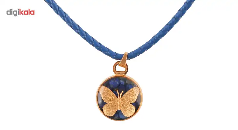 گردنبند ورق طلا گالری الون طرح پروانه کد 198249