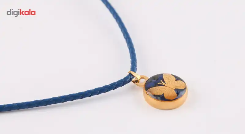 گردنبند ورق طلا گالری الون طرح پروانه کد 198249