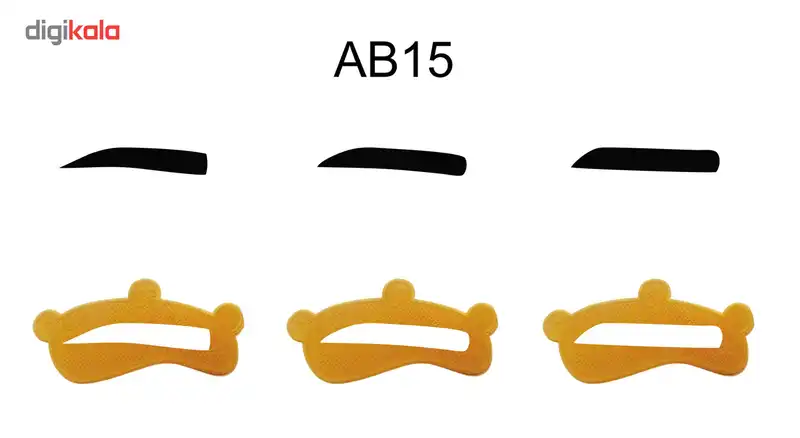 شابلون ابرو مدل AB15 بسته 3 عددی