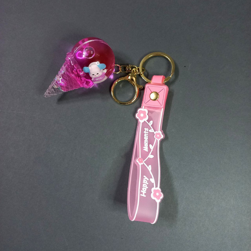 جاکلیدی دخترانه مدل آکواریومی طرح بستنی قیفی