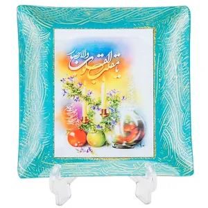 پیش‌ دستی مدل هفت سین فیروزه‌ای