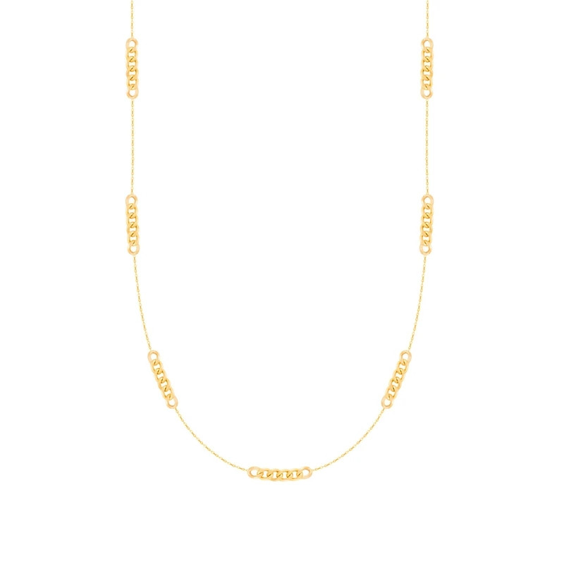 گردنبند طلا 18 عیار زنانه رضا گلد مدل کارتیه