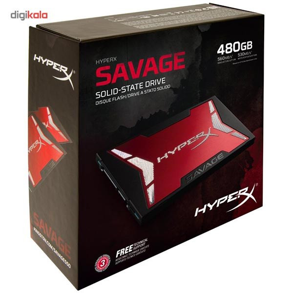 باندل آپگرید SSD کینگستون مدل HyperX Savage ظرفیت 480 گیگابایت