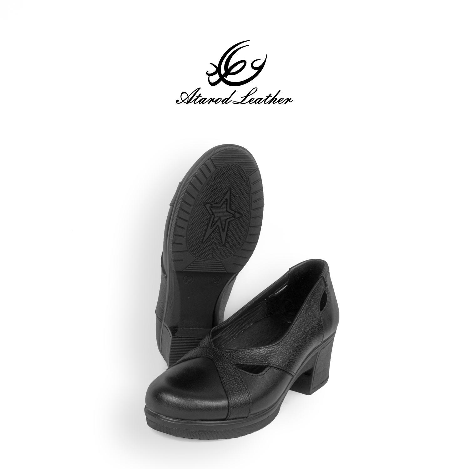 کفش زنانه چرم عطارد مدل چرم طبیعی کد SH230