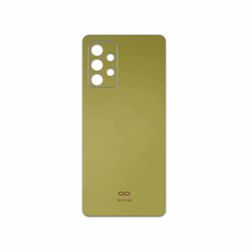 برچسب پوششی ماهوت مدل Matte-Gold مناسب برای گوشی موبایل سامسونگ Galaxy A52s 5G