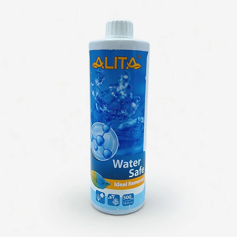 محلول آماده ساز آب آکواریوم آلیتا مدل water safe حجم 500 میلی لیتر