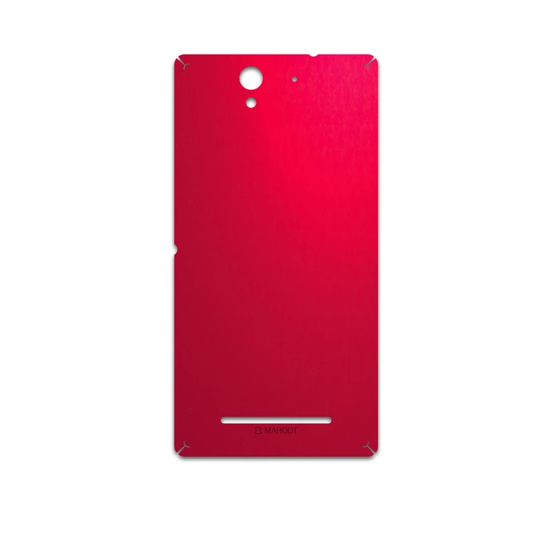برچسب پوششی ماهوت مدل Matte-Warm-Red مناسب برای گوشی موبایل سونی Xperia C3 Dual