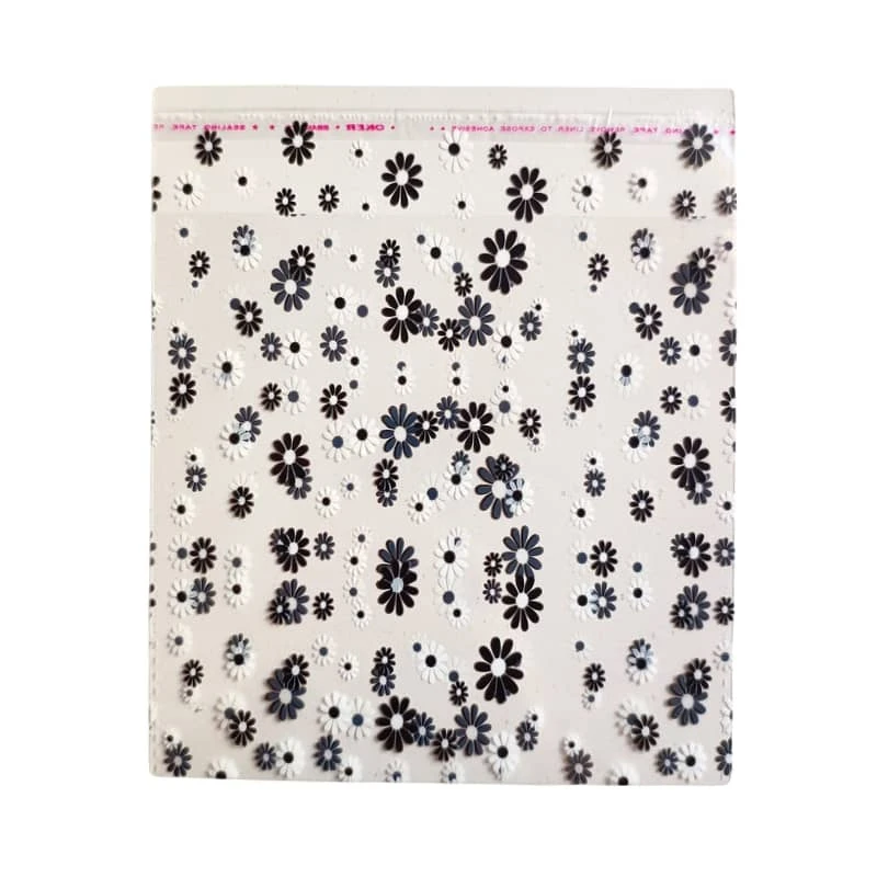 سلفون بسته بندی طرح بابونه 20*15 بسته 30 عددی