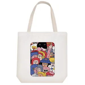 ساک خرید پارچه ای خندالو طرح بچه های مدرسه مدل توت بگ کد 7356