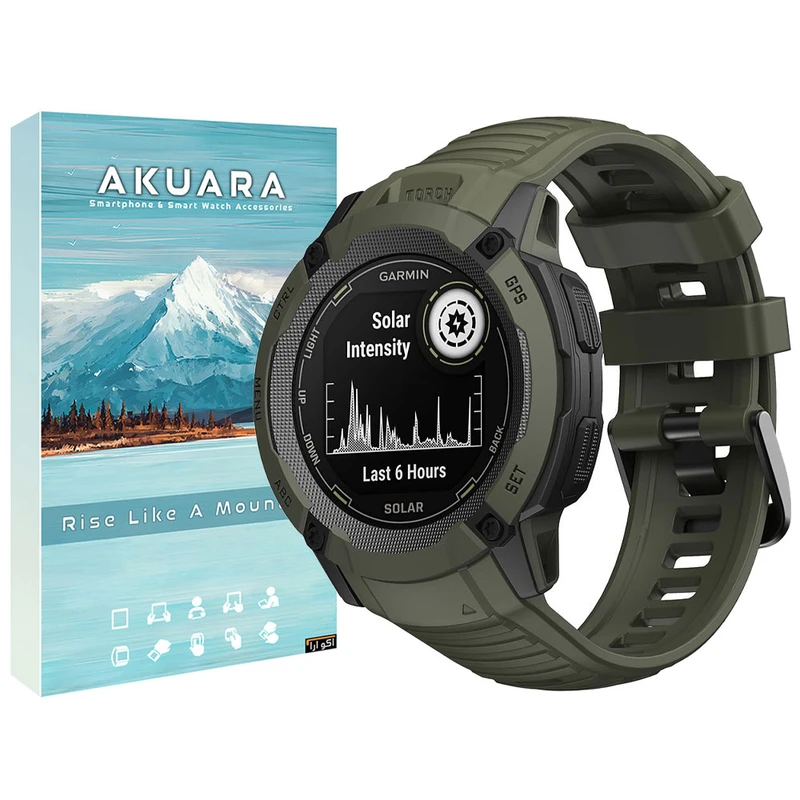 بند آکوآرا مدل SilicINST مناسب برای ساعت هوشمند گارمین Instinct 2X Solar