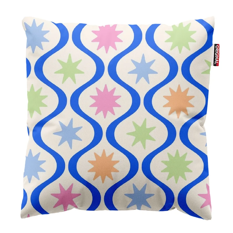 کوسن پاد آفرین طرح ستاره کد 3748 سایز 30*30 سانتی متر