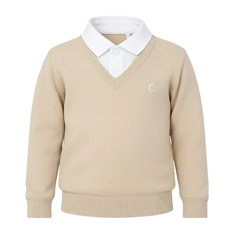 پلیور یقه برگردان پسرانه مدل MDSS-CH5148