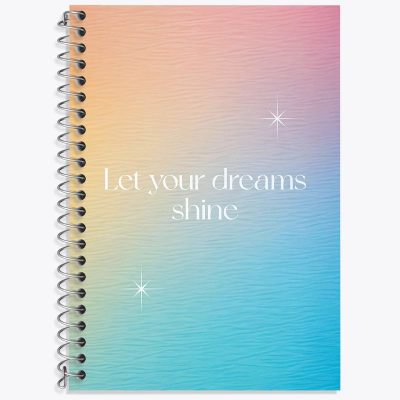 دفتر لغت 50 برگ خندالو طرح Let Your Dreams Shine کد N2371