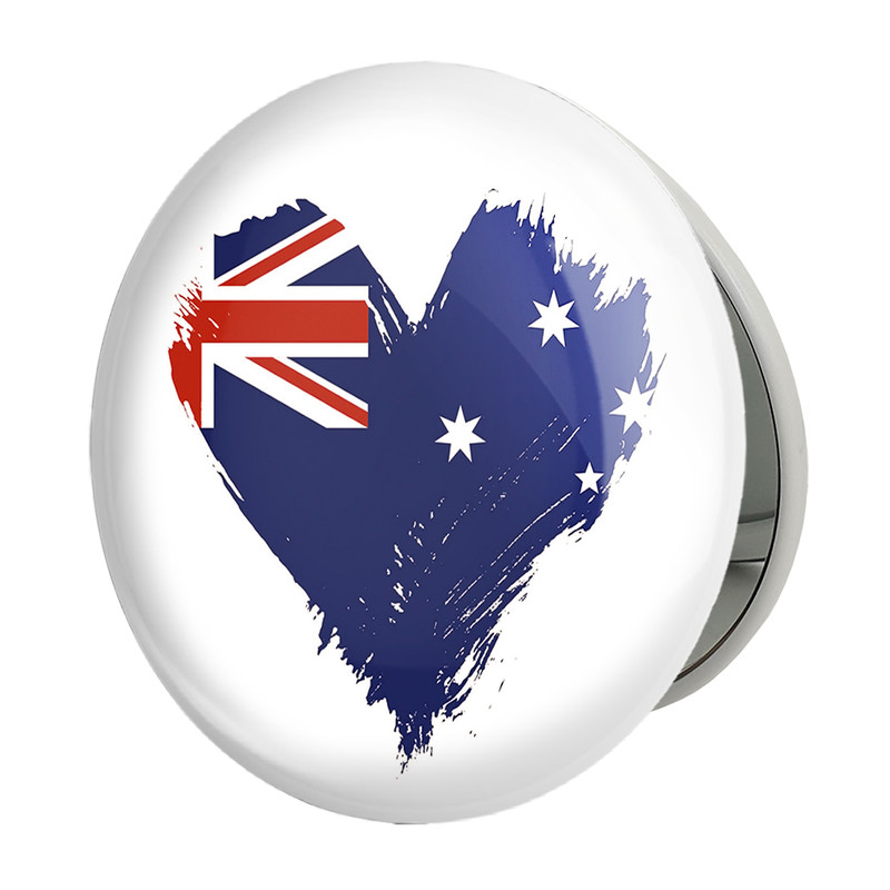 آینه جیبی خندالو طرح پرچم استرالیا مدل تاشو کد 20627 