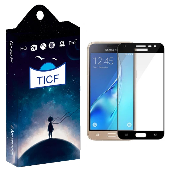 محافظ صفحه نمایش شیشه ای تی ای سی اف مدل +HD مناسب برای گوشی موبایل سامسونگ galaxy J3 Pro