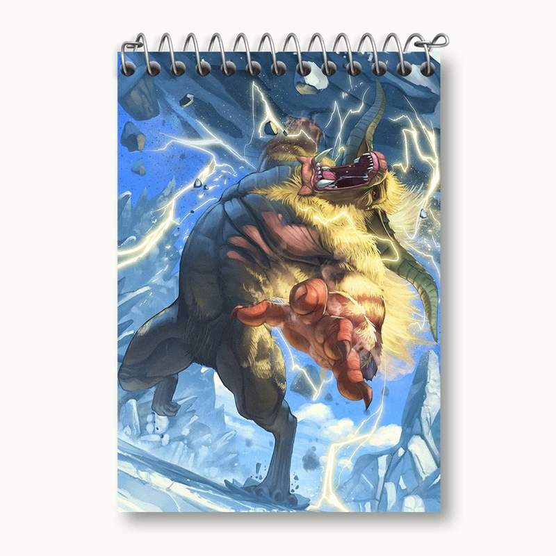 دفتر یادداشت 50 برگ خندالو مدل بازی شکارچی هیولا (Monster Hunter) کد 33263