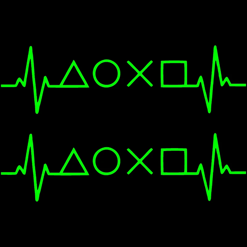 استیکر لپ تاپ مدل شب نما طرح ضربان پلی استیشن کد CK بسته دو عددی