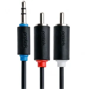 کابل تبدیل AUX به 2RCA پرولینک مدل PB103 طول 1.5 متر