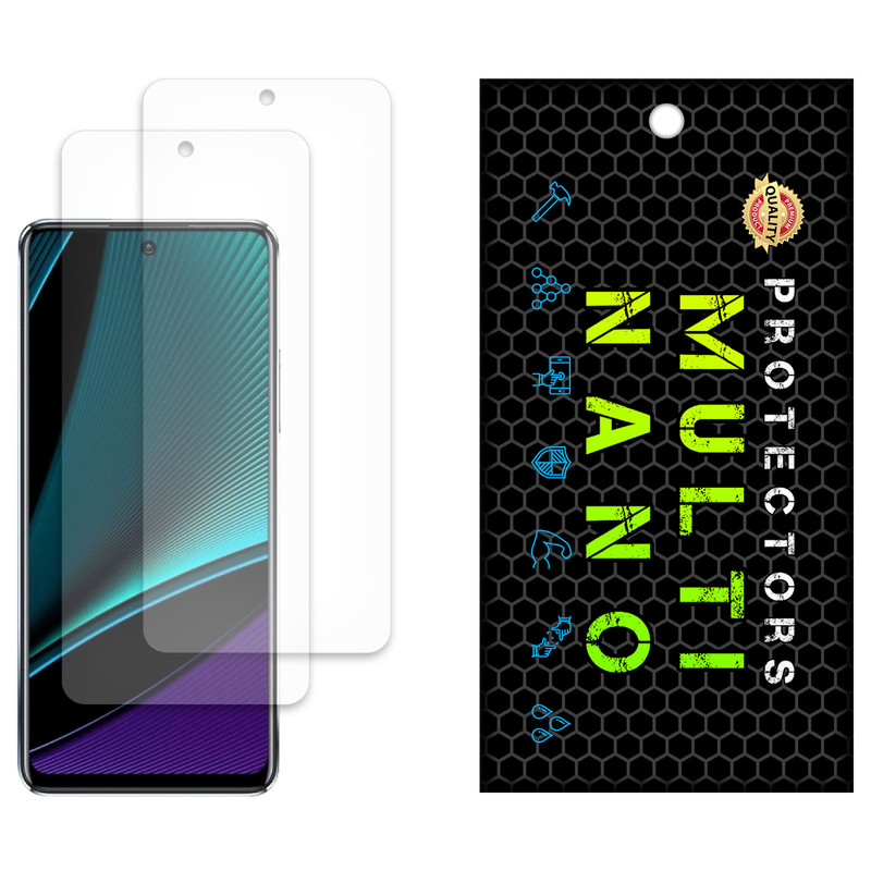 محافظ صفحه نمایش مات مولتی نانو مدل X-S2M مناسب برای گوشی موبایل اینفینیکس Note 11 Pro بسته دو عددی
