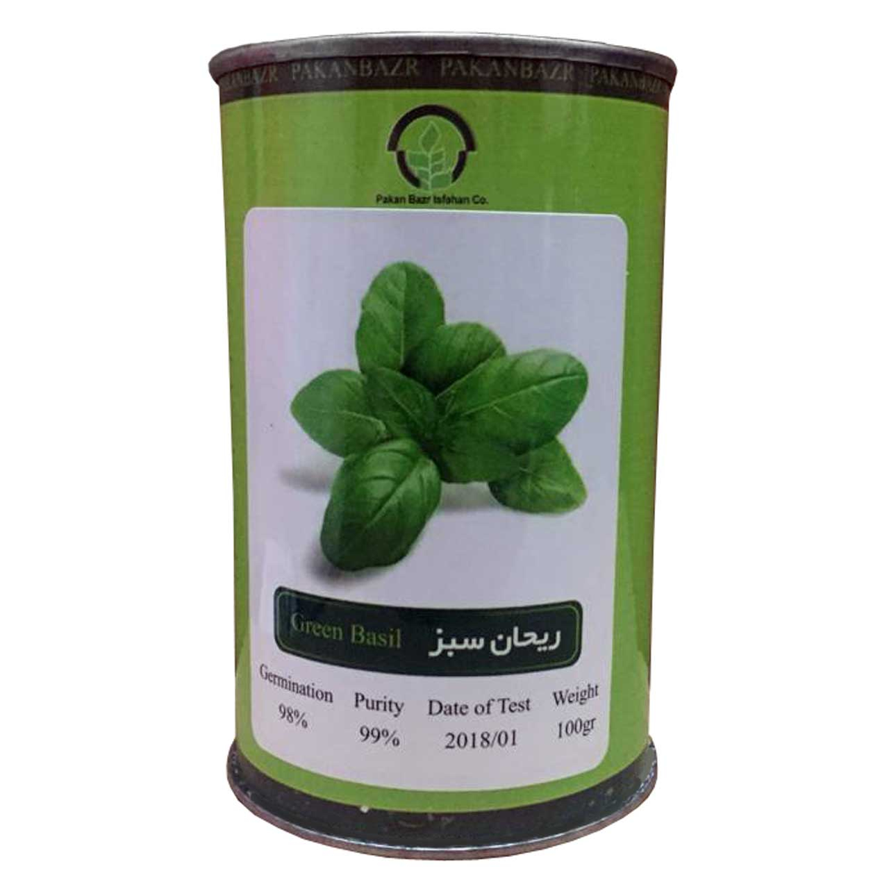 بذر ریحان سبز پاکان بذر مدل PB100G-06