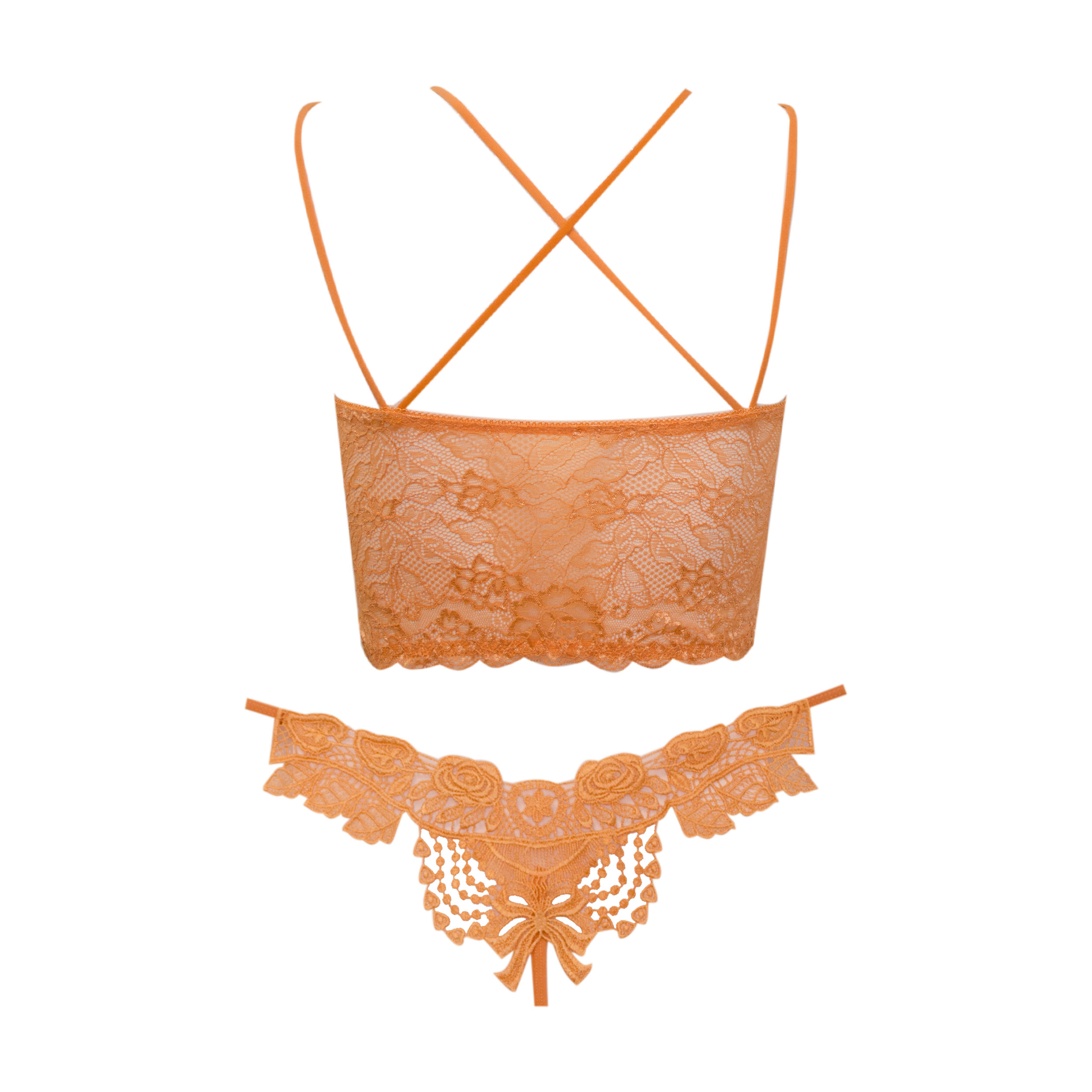 ست شورت و نیم تنه زنانه مدل گیپوری کد 373