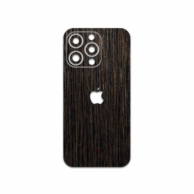 برچسب پوششی ماهوت مدل Dark-Gold-Stripes-Wood مناسب برای گوشی موبایل اپل iphone 13 Pro