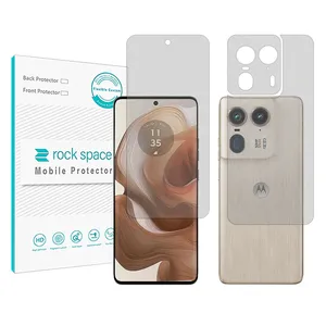 Rock space Resistant model Matte screen protector suitable for Motorola Edge 50 Ultra mobile phone along with the back of the phone