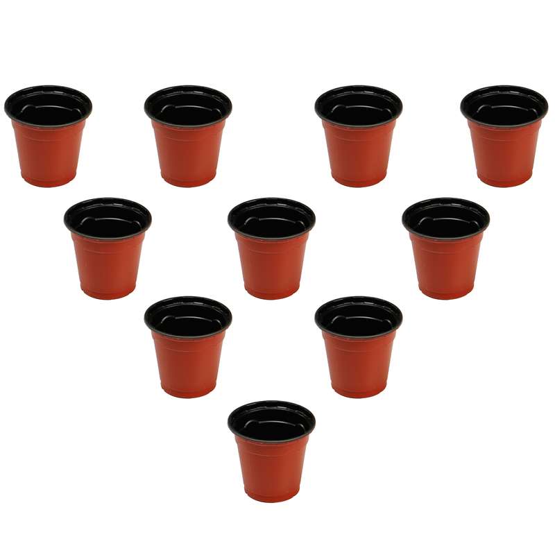 گلدان ژله ای سایز 8 ارتفاع 7سانتی متر مجموعه 10عددی