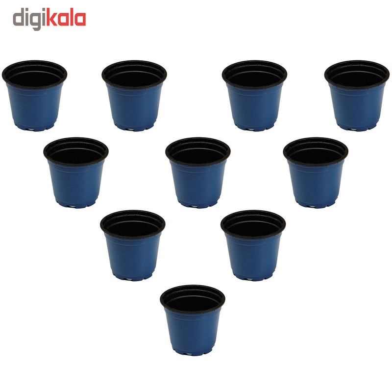 گلدان ژله ای سایز 8 ارتفاع 7سانتی متر مجموعه 10عددی