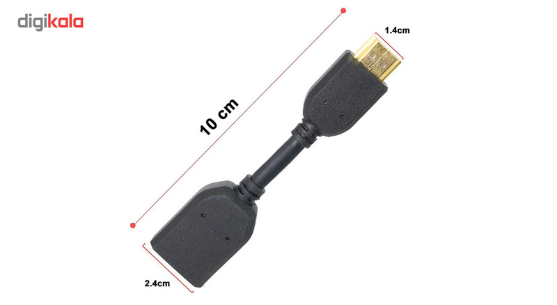 کابل افزایش طول HDMI به طول 10 سانتی متر کابل افزایش طول HDMI به طول 10 سانتی متر