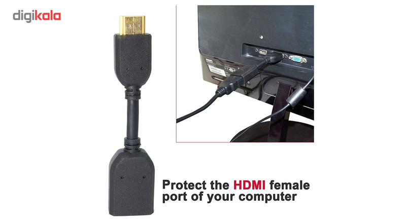 کابل افزایش طول HDMI به طول 10 سانتی متر کابل افزایش طول HDMI به طول 10 سانتی متر