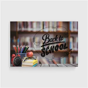 decograph wood wall painting back to school 457
